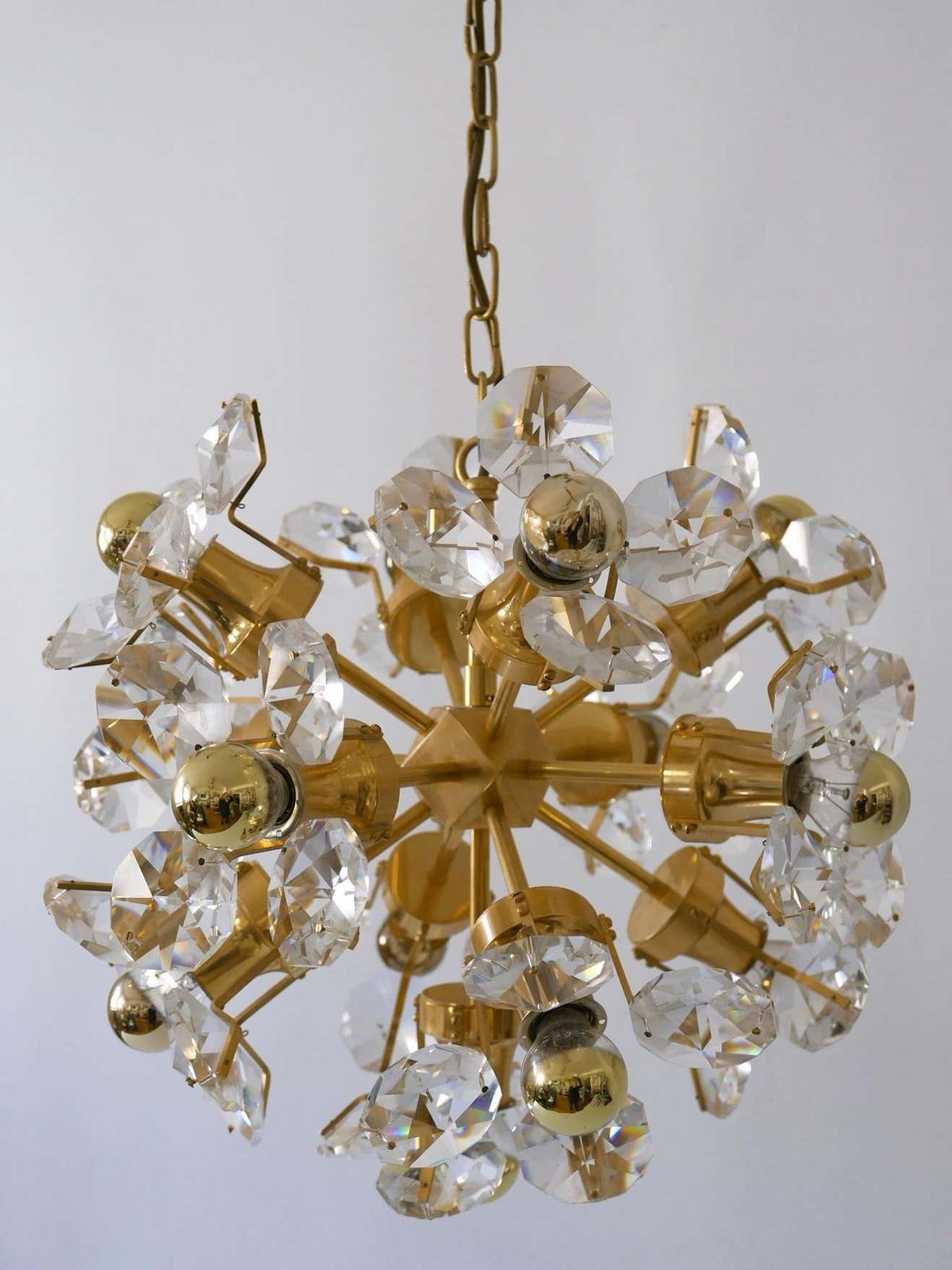 Gorgeous Mid Century Sputnik Chandelier Or Pendant Lamp Dandelion By Palwa 1960s photo buy