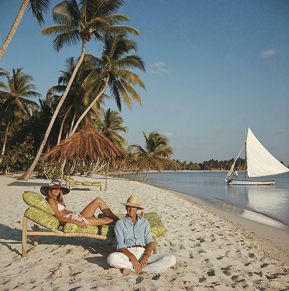 Minnie And Dru Montagu By Slim Aarons   Limited Edition Print