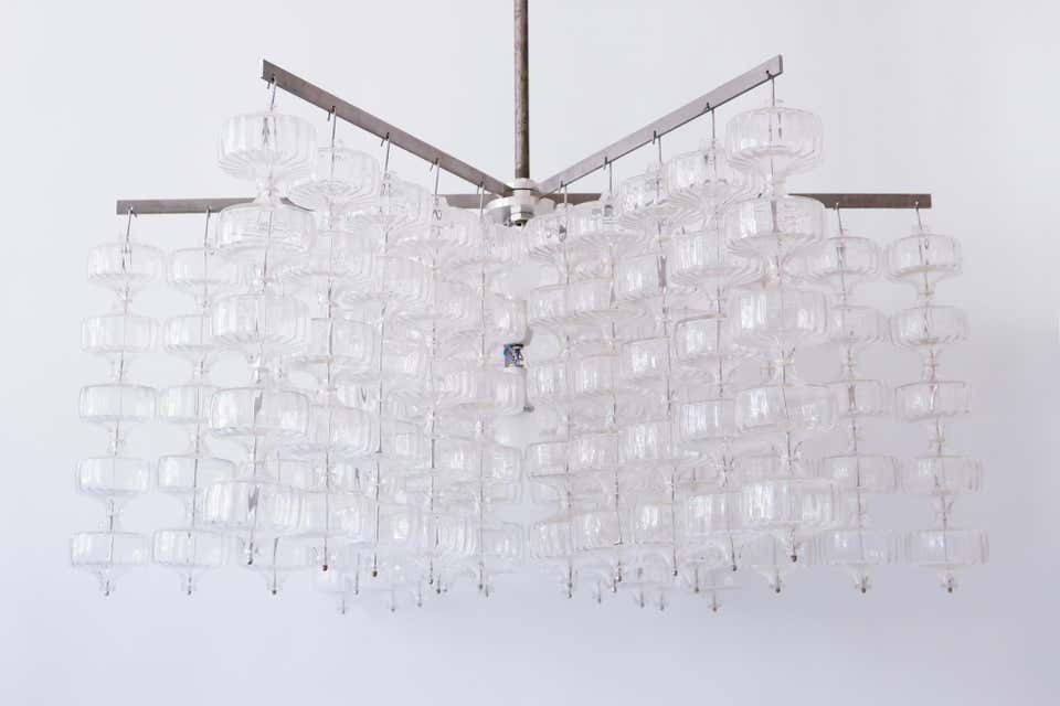 photo for sale Huge Mid Century Modern Chandelier By Aloys Ferdinand Gangkofner, 1968, Germany