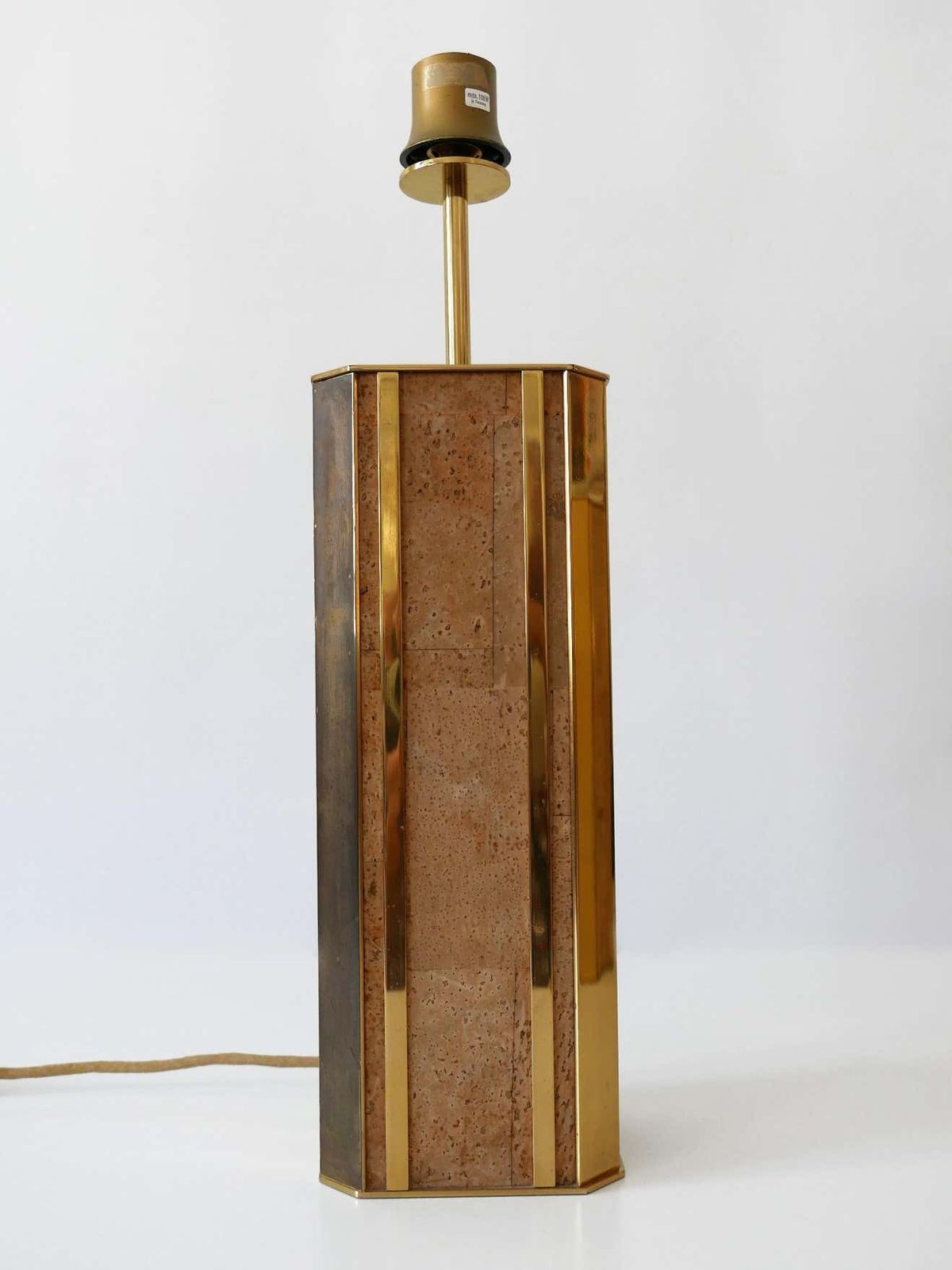 7714.0 Set Of Two Monumental Mid Century Table Lamps By Vereinigte Werkstätten Germany photo