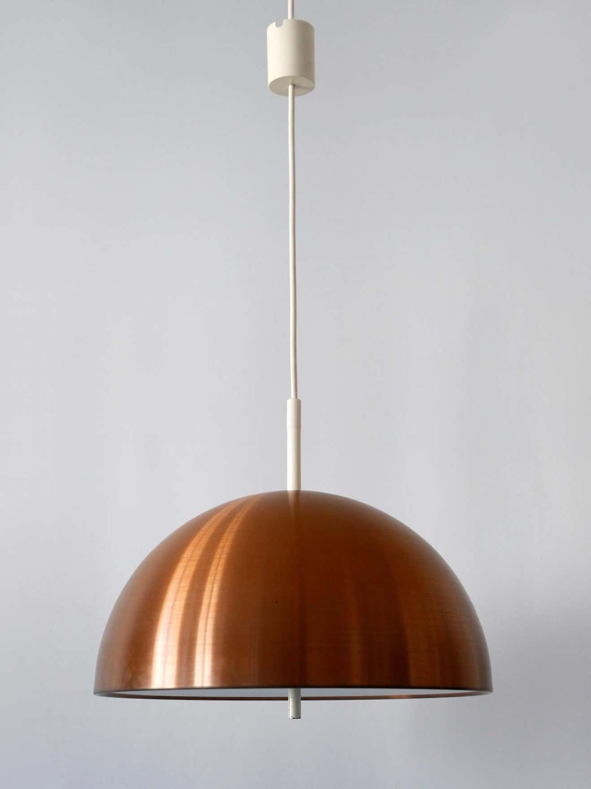 photo furniture Elegant Mid Century Modern Copper Pendant Lamp By Staff & Schwarz Germany, 1960s