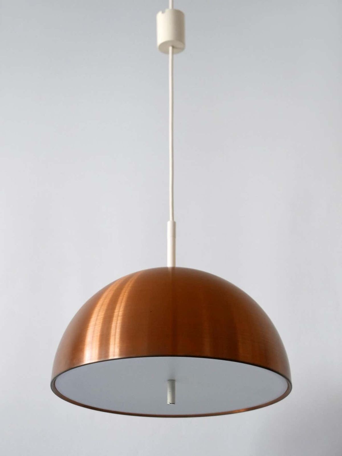 photo vinterior Elegant Mid Century Modern Copper Pendant Lamp By Staff & Schwarz Germany, 1960s