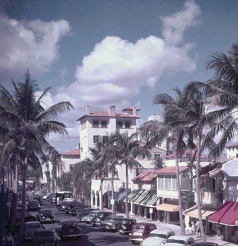 Palm Beach Street By Slim Aarons   Limited Edition Digital C Type Print photo for sale