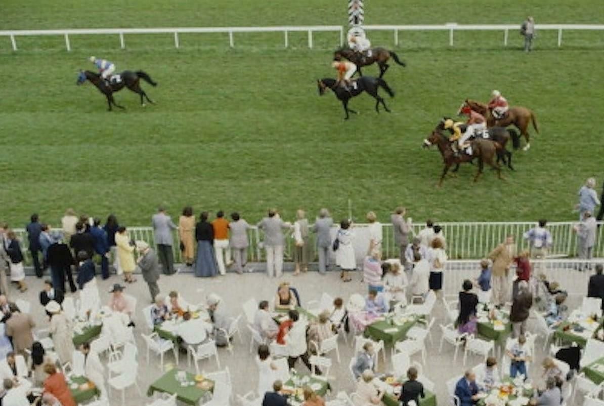Racing At Baden Baden By Slim Aarons photo for sale
