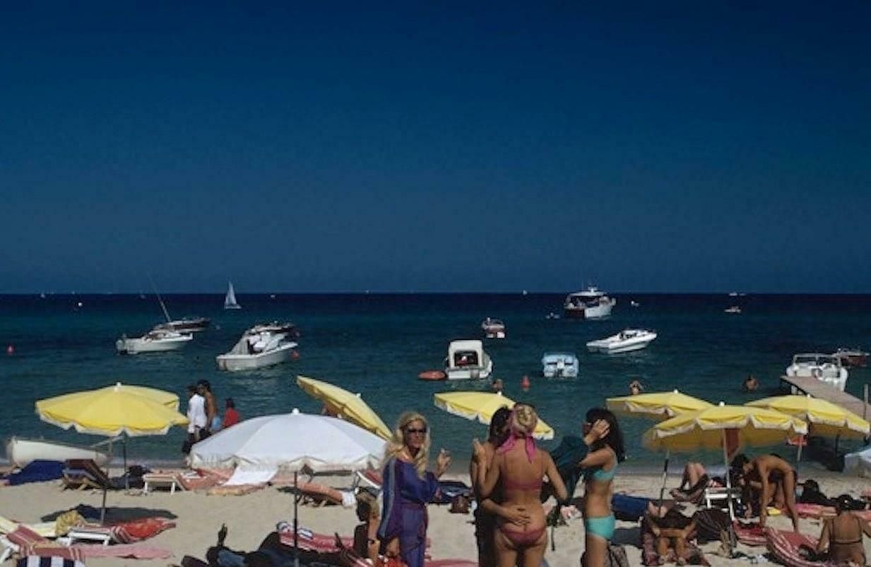 Saint Tropez Beach By Slim Aarons photo furniture
