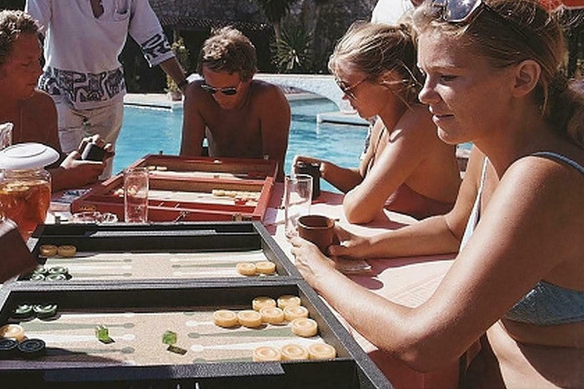 Backgammon Players By Slim Aarons photo Art