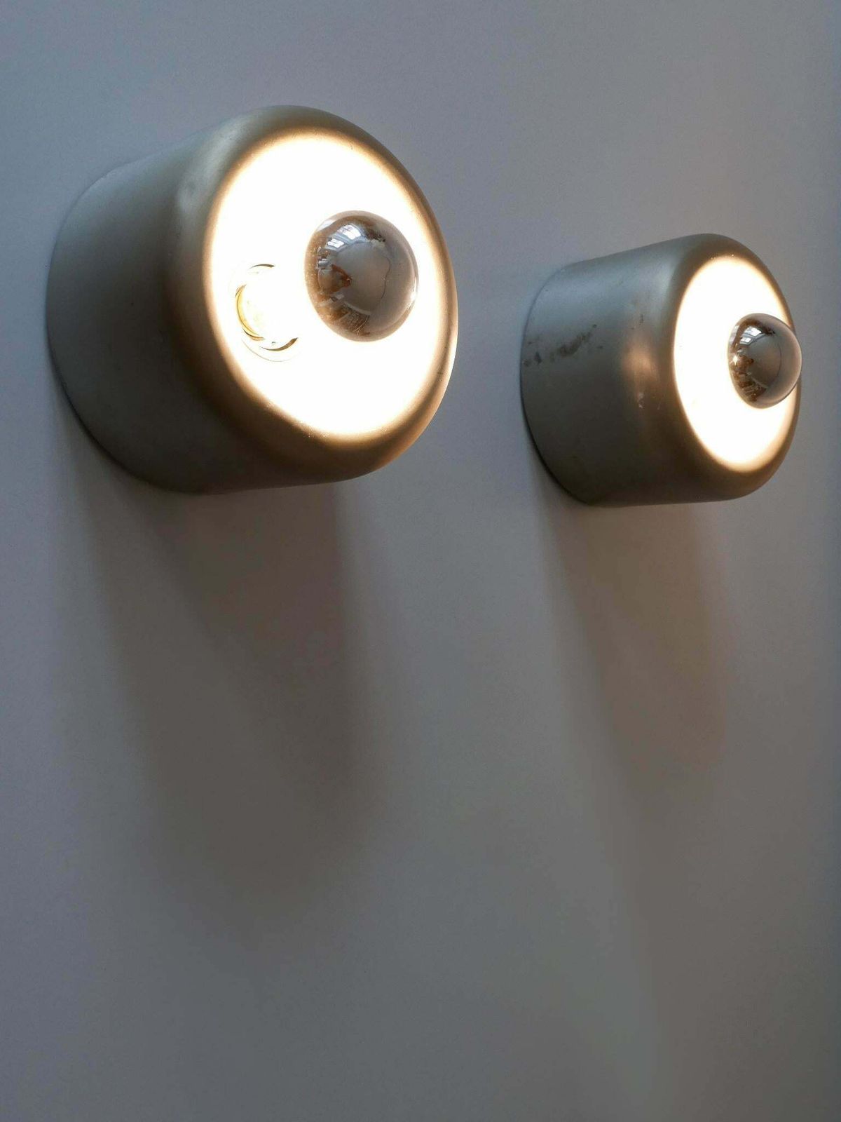 photo for sale Set Of Two Mid Century Doughnut Ceiling Fixtures Or Sconces By Staff Germany 1970s