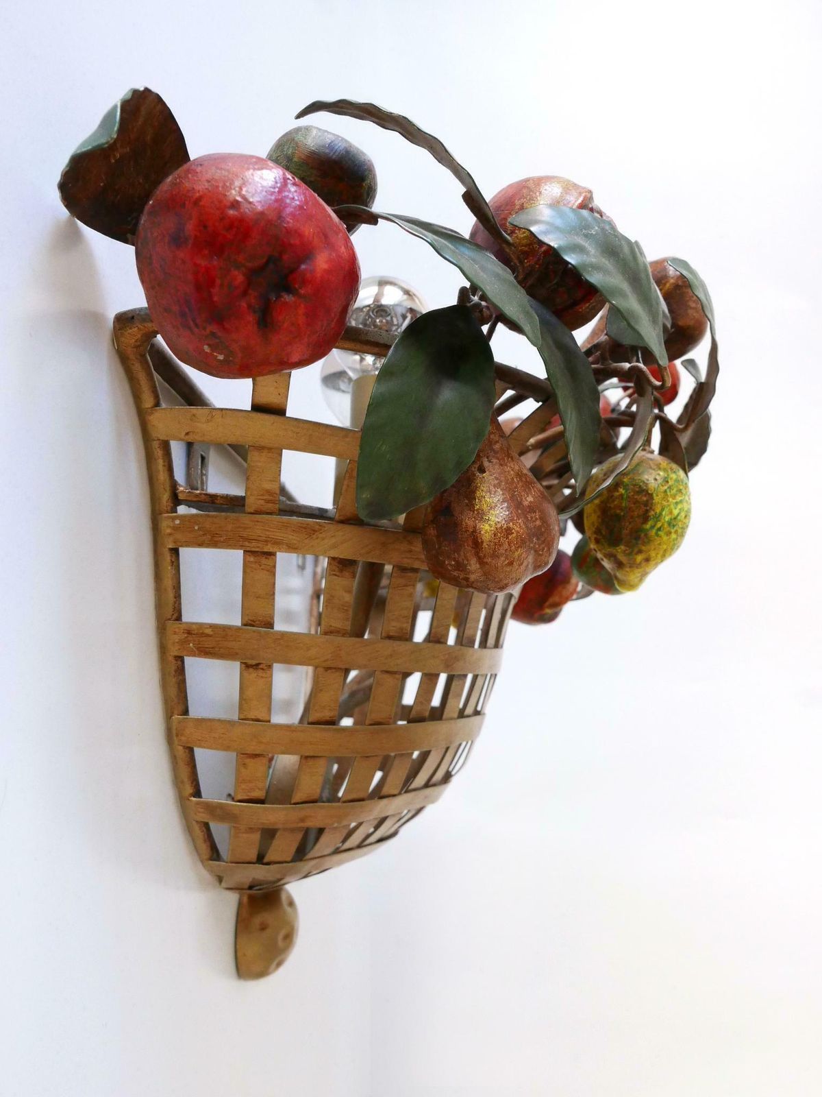 photo furniture Lovely Mid Century Modern Sconce Fruit Basket By Lucienne Monique Italy, 1960s