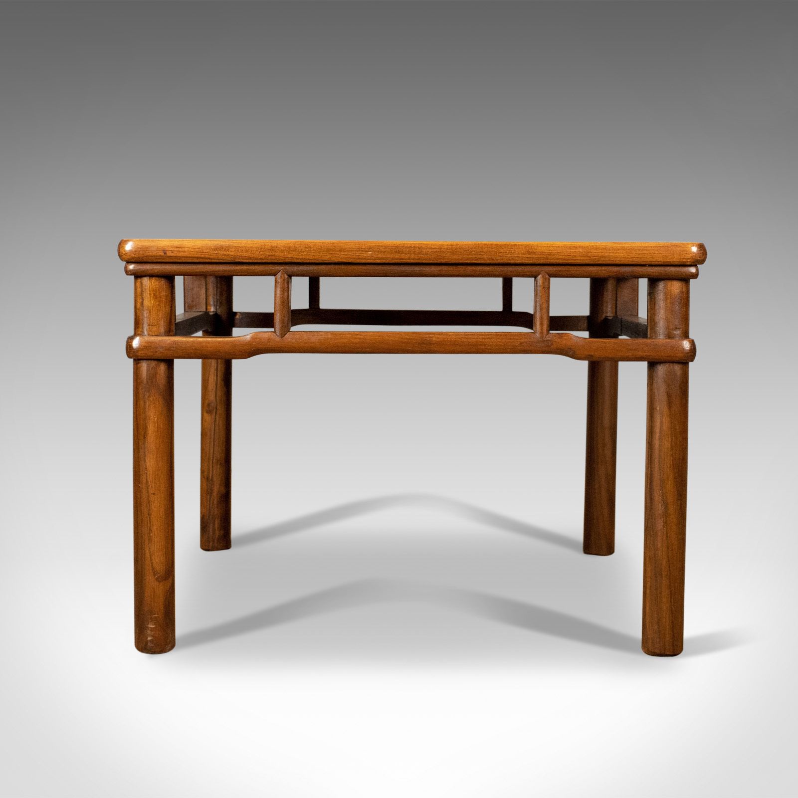 Chinese Elm And Rattan Coffee Table, Side, Lamp, Late 20th Century photo furniture
