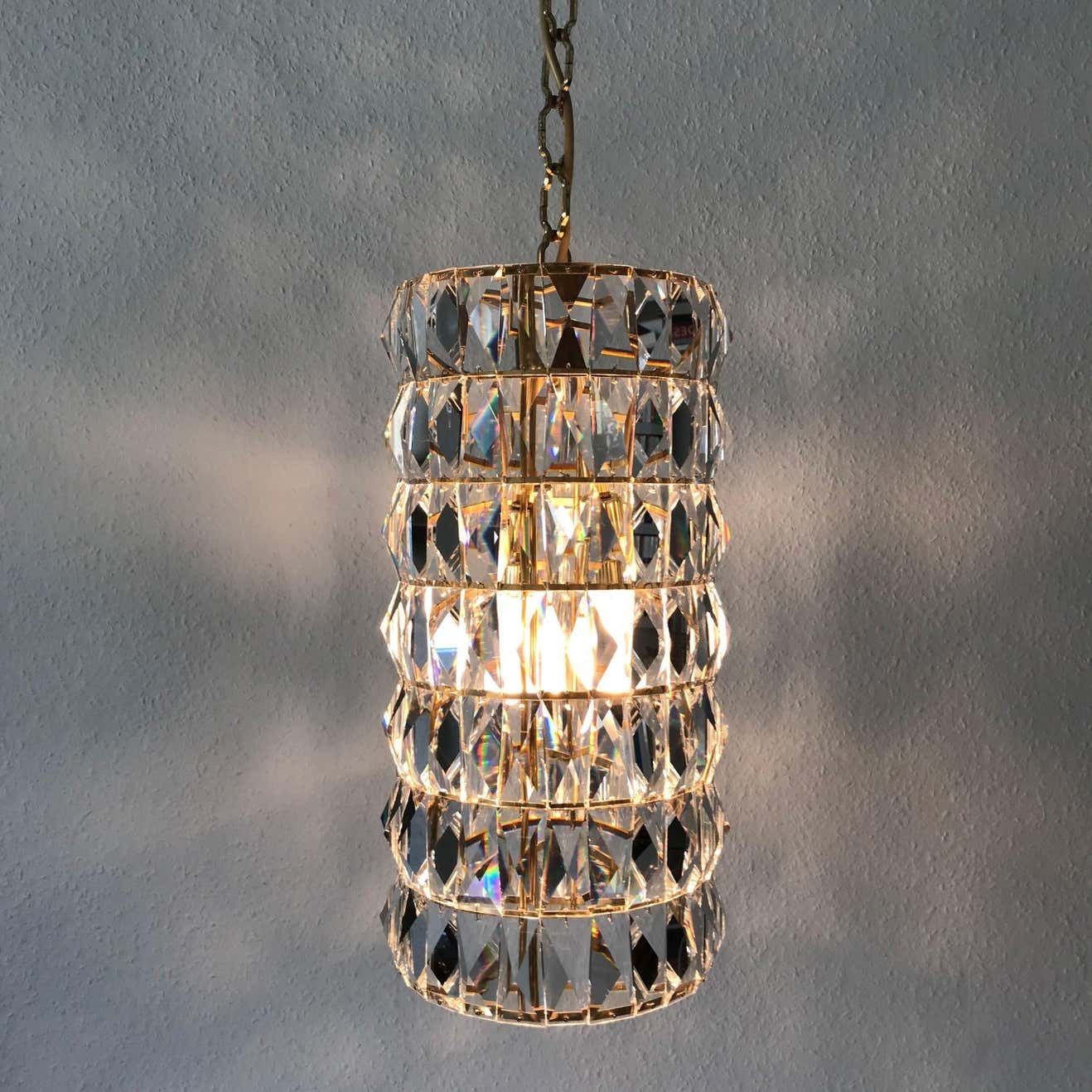 Crystal Glass Pendant Lamp Or Chandelier By Bakalowits & Söhne Vienna Austria photo Lighting