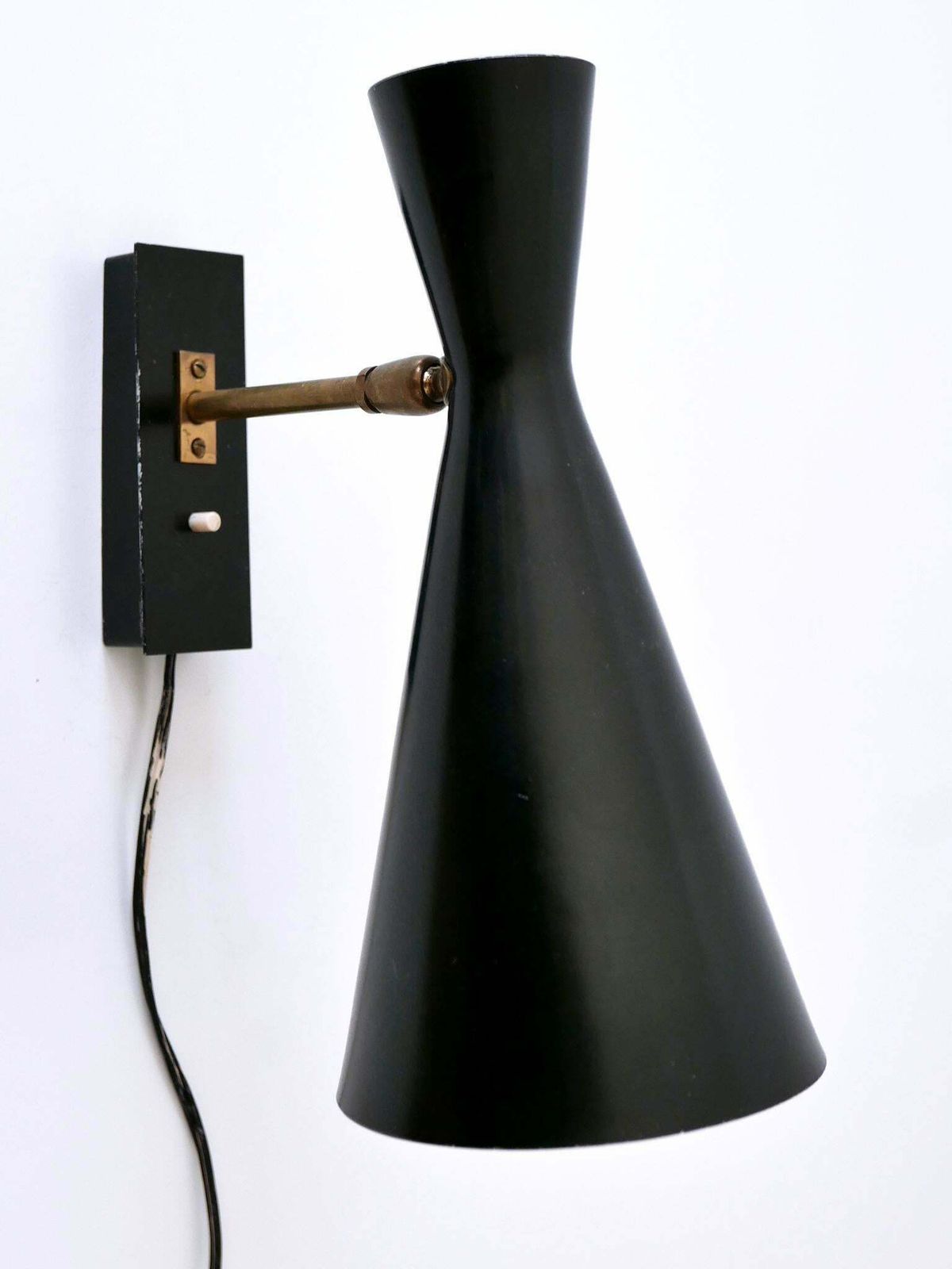 Rare And Elegant Mid Century Modern Diabolo Sconce By Bag Turgi Switzerland 1950s photo buy