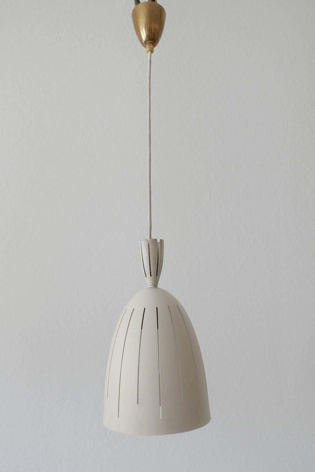 Set Of Three Lovely Mid Century Modern Diabolo Pendant Lamps, 1950s, Germany photo 3403.0