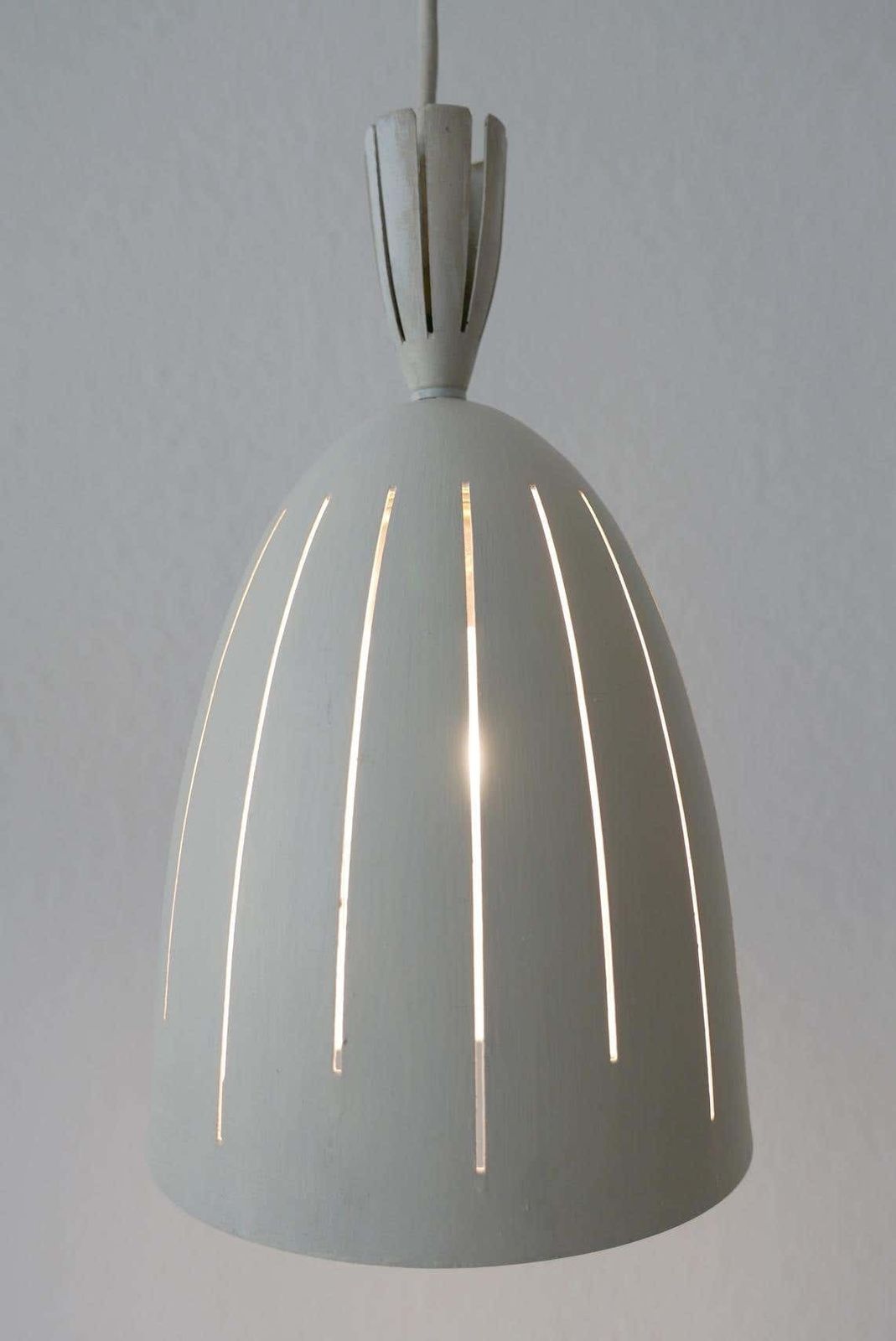 Lighting Set Of Three Lovely Mid Century Modern Diabolo Pendant Lamps, 1950s, Germany photo
