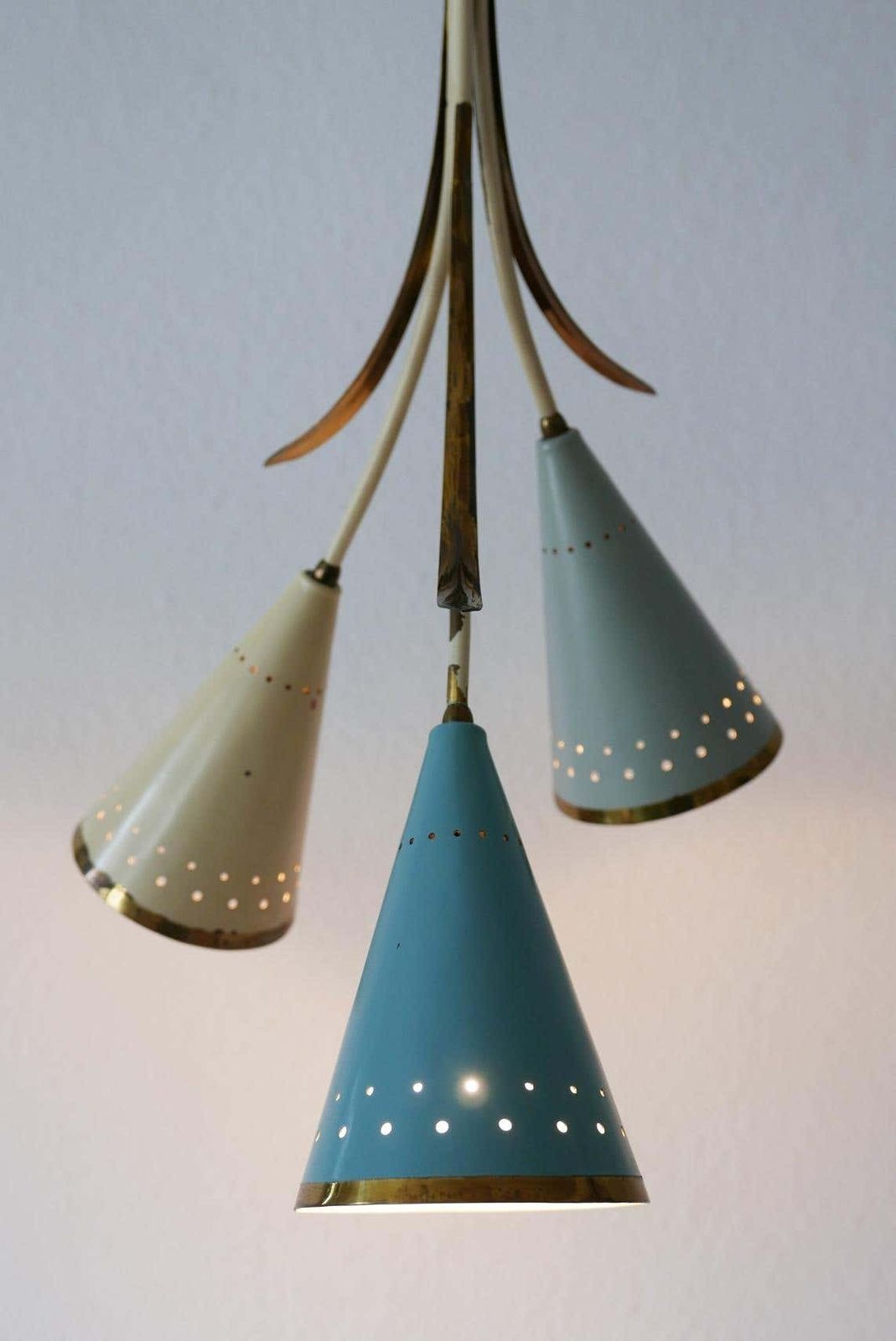 Lovely Mid Century Modern Sputnik Chandelier Or Pendant Lamp, 1950s, Germany photo furniture
