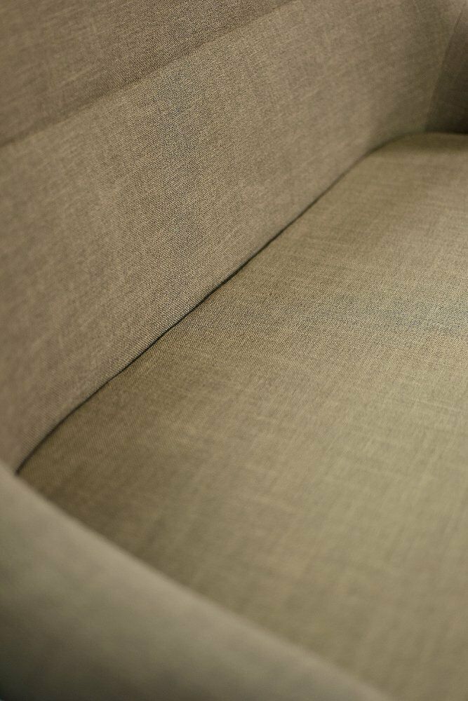 Mid Century Scandinavian Modern Two Seater Sofa In Brown Fabric From Ikea, 1961 photo furniture