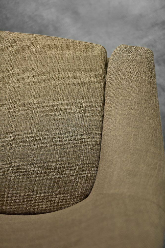 photo buy Mid Century Scandinavian Modern Two Seater Sofa In Brown Fabric From Ikea, 1961