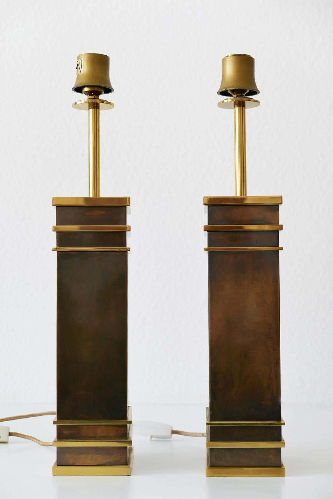 Set Of Two Monumental Midcentury Table Lamps By Vereinigte Werkstätten, Germany photo 7714.0