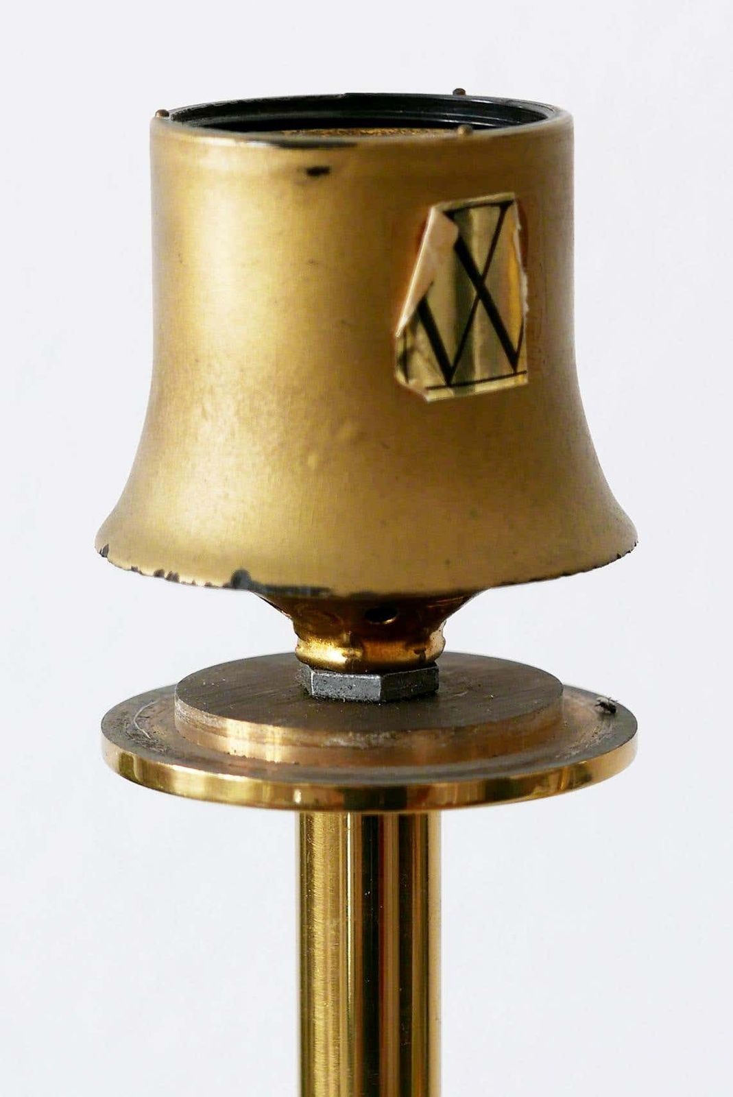 photo vintage Set Of Two Monumental Midcentury Table Lamps By Vereinigte Werkstätten, Germany