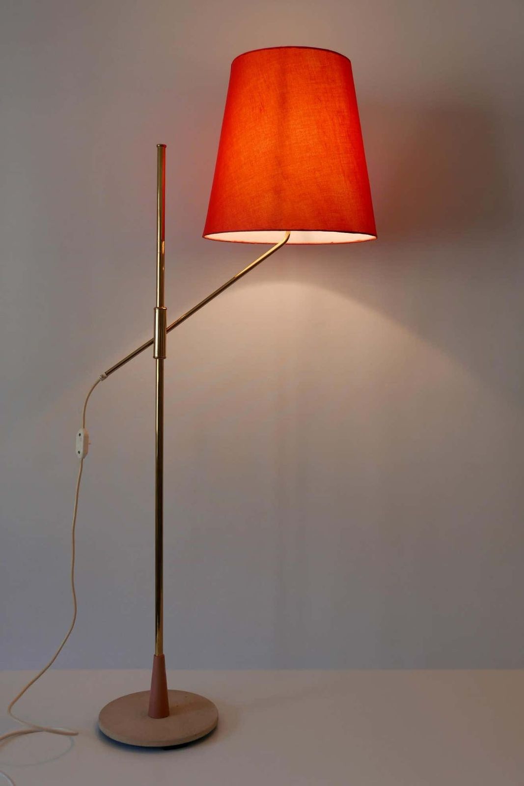 Exceptional, Elegant And Adjustable Mid Century Modern Floor Lamp 1950s, Germany photo furniture