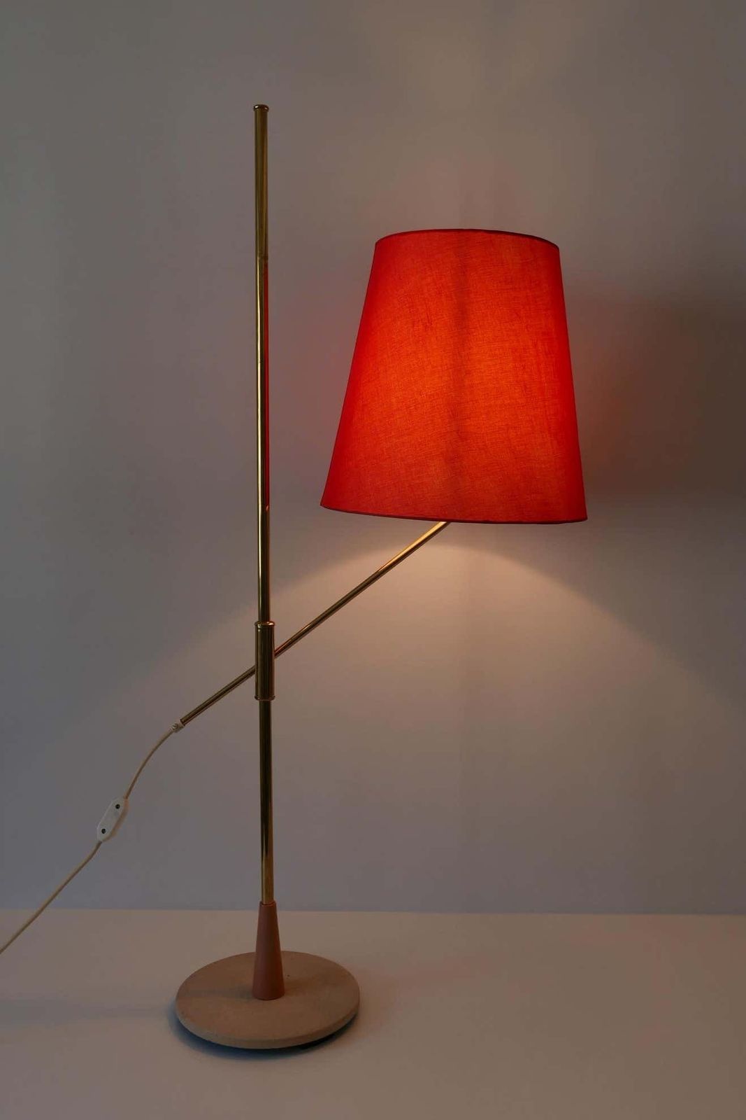 Exceptional, Elegant And Adjustable Mid Century Modern Floor Lamp 1950s, Germany photo Lighting
