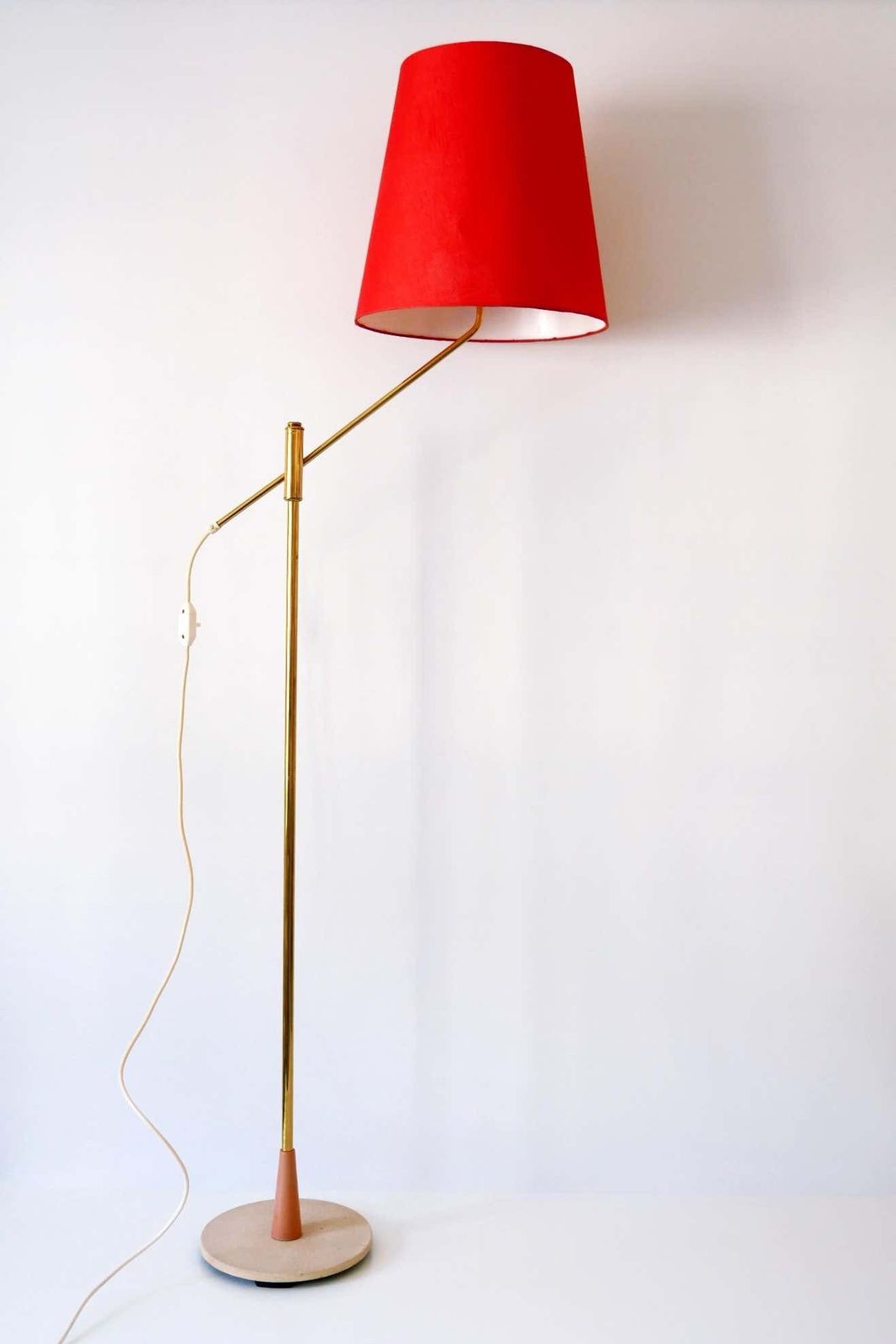Exceptional, Elegant And Adjustable Mid Century Modern Floor Lamp 1950s, Germany photo 2042.0