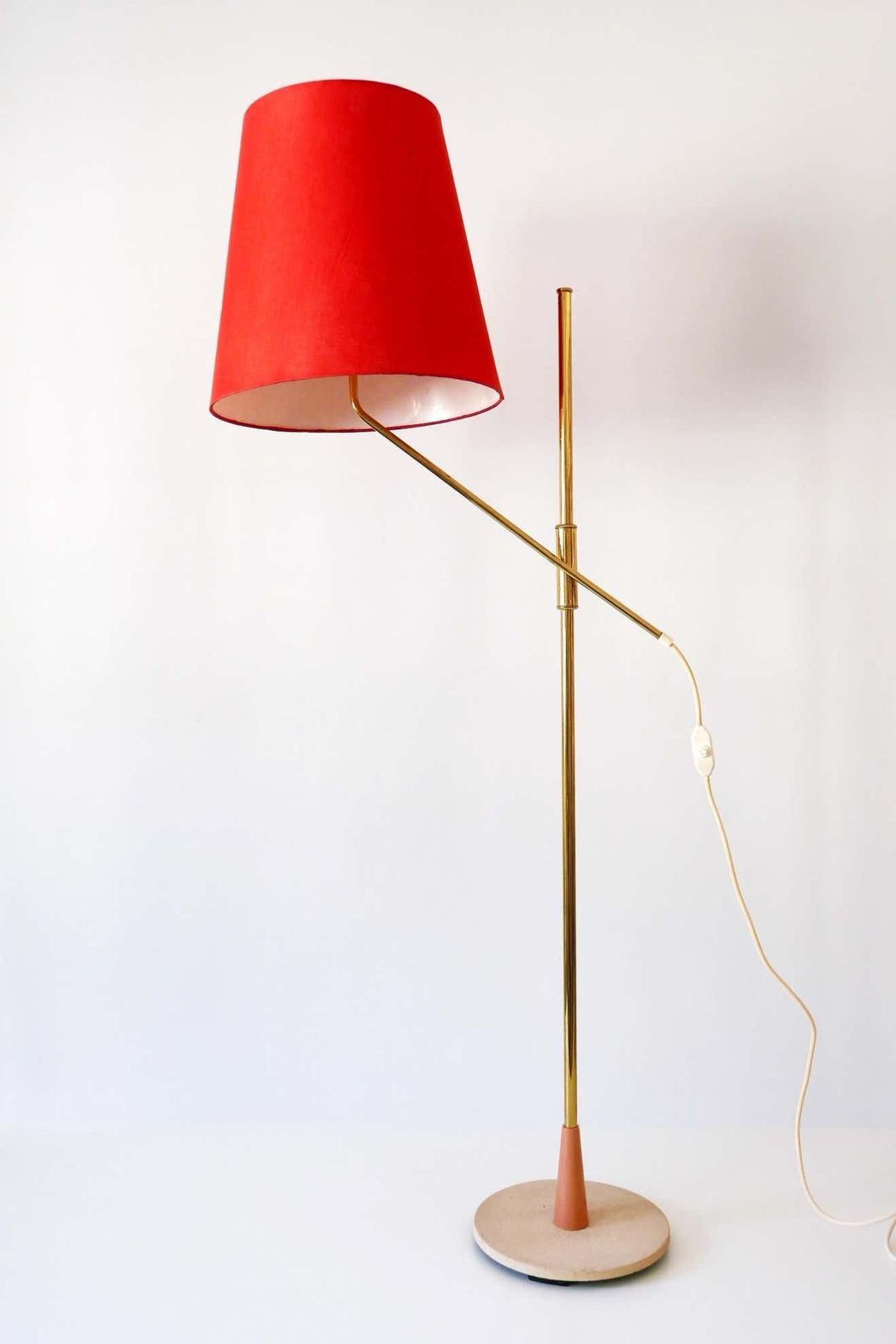 Lighting Exceptional, Elegant And Adjustable Mid Century Modern Floor Lamp 1950s, Germany photo