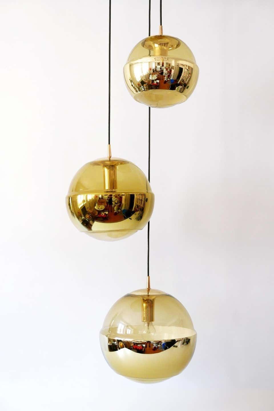 Xxl Mid Century Modern Chandelier Or Cascading Pendant Lamp By Peill & Putzler photo buy