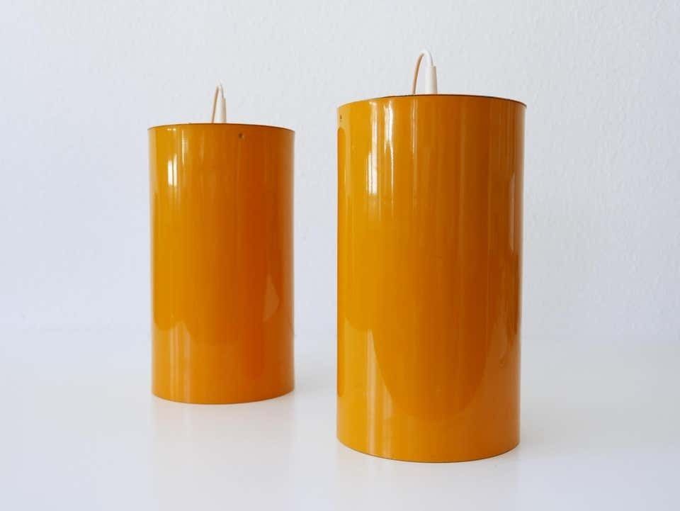 photo buy Set Of Two Elegant Mid Century Modern Pendant Lamps By Erco, 1970s, Germany