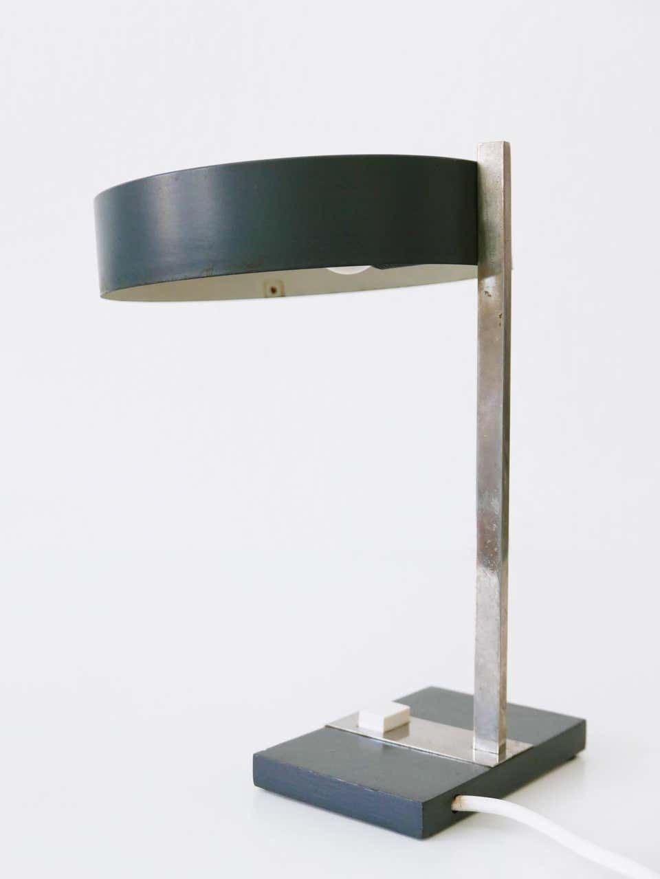 Elegant Mid Century Modern Table Lamp Or Desk Light By Hillebrand, 1960s Germany photo vinterior