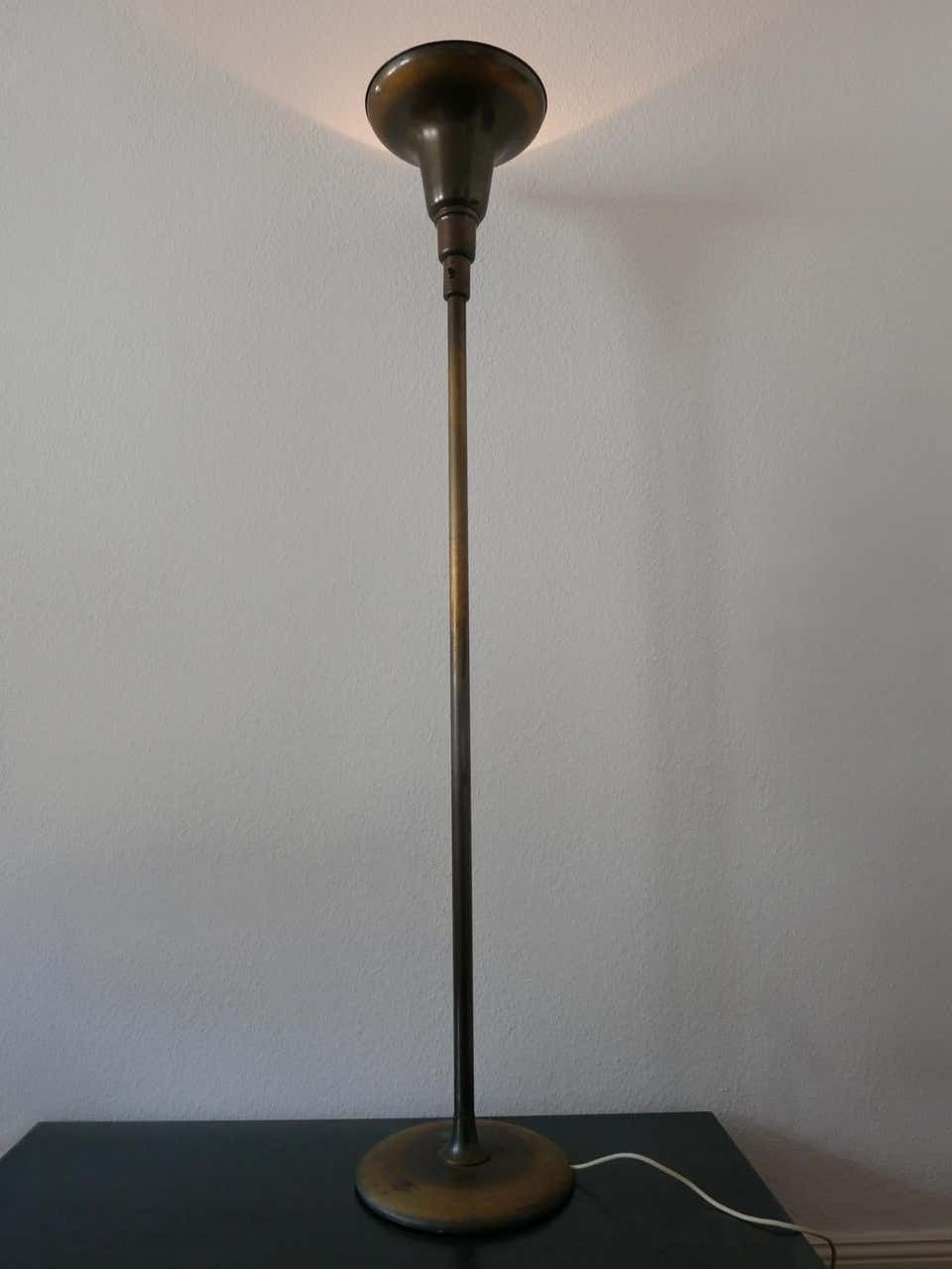 Art Deco Uplighter Floor Lamp Model Luminator By Kaiser & Co., 1930s, Germany photo buy