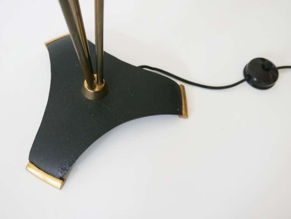 2950.0 Rare And Elegant Mid Century Modern Sputnik 3 Flamed Floor Lamp, 1950s, Germany photo
