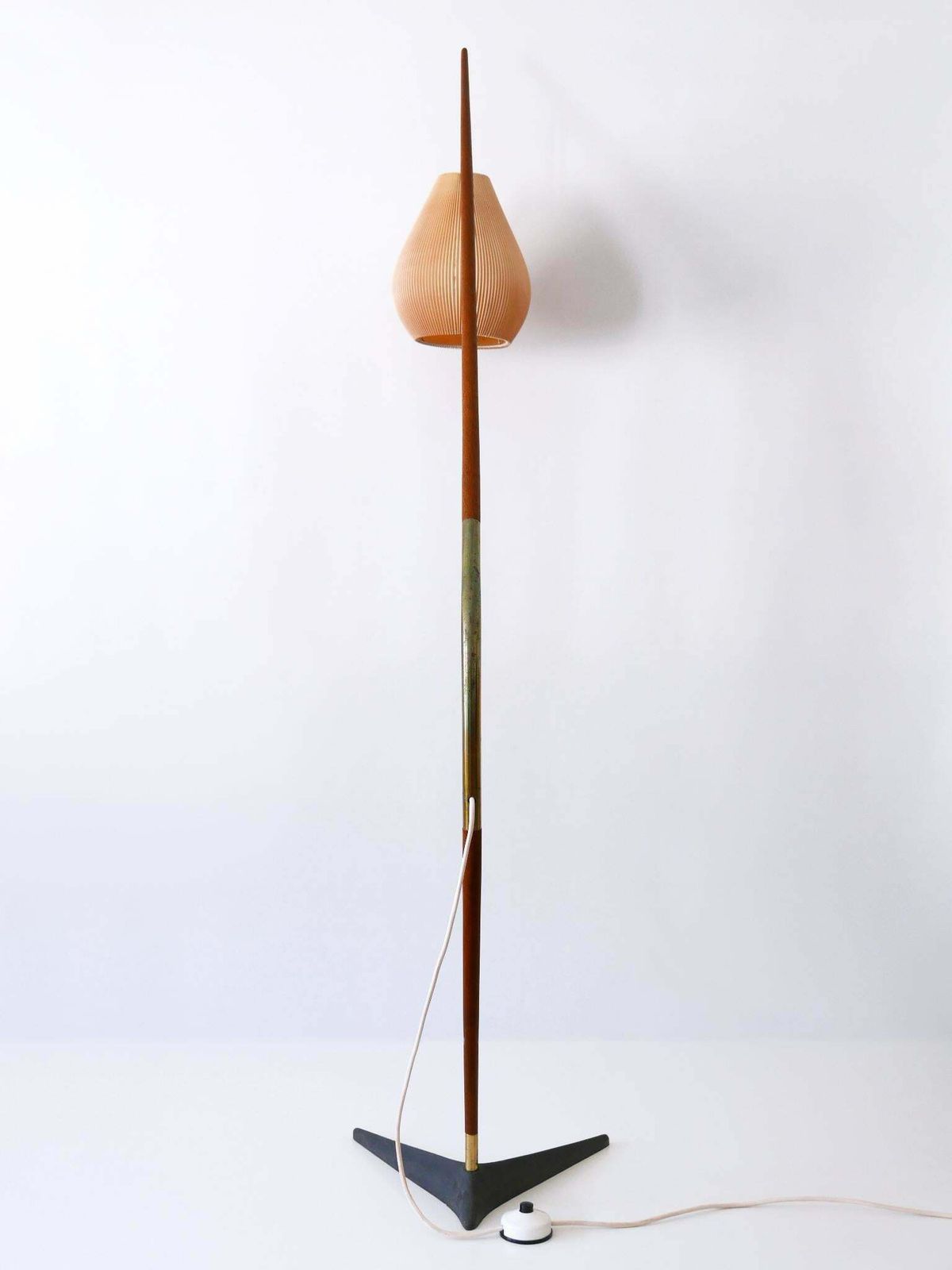 photo for sale Exceptional Fishing Pole Floor Lamp By Svend Aage Holm Sørensen Denmark 1950s