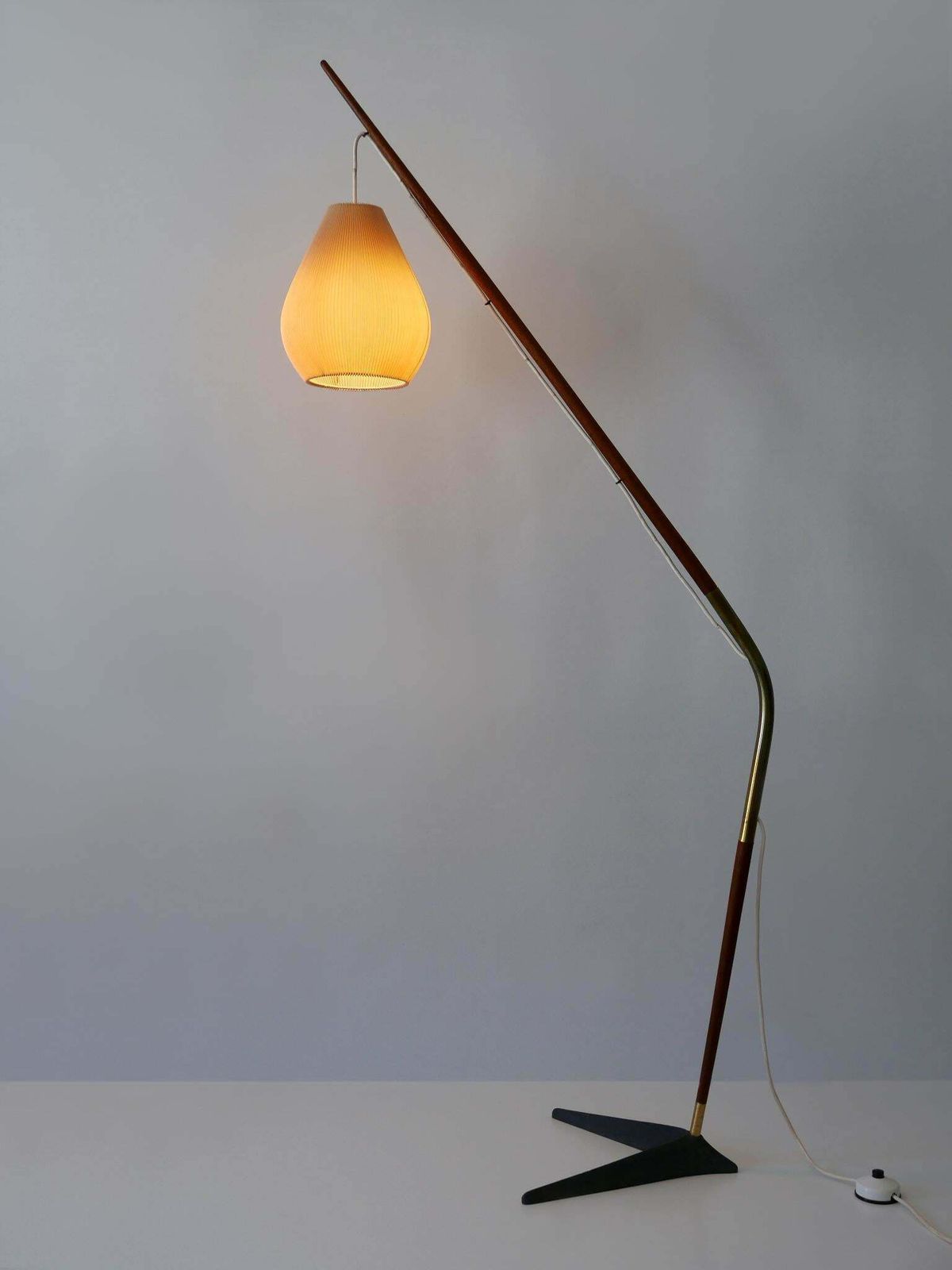 photo buy Exceptional Fishing Pole Floor Lamp By Svend Aage Holm Sørensen Denmark 1950s