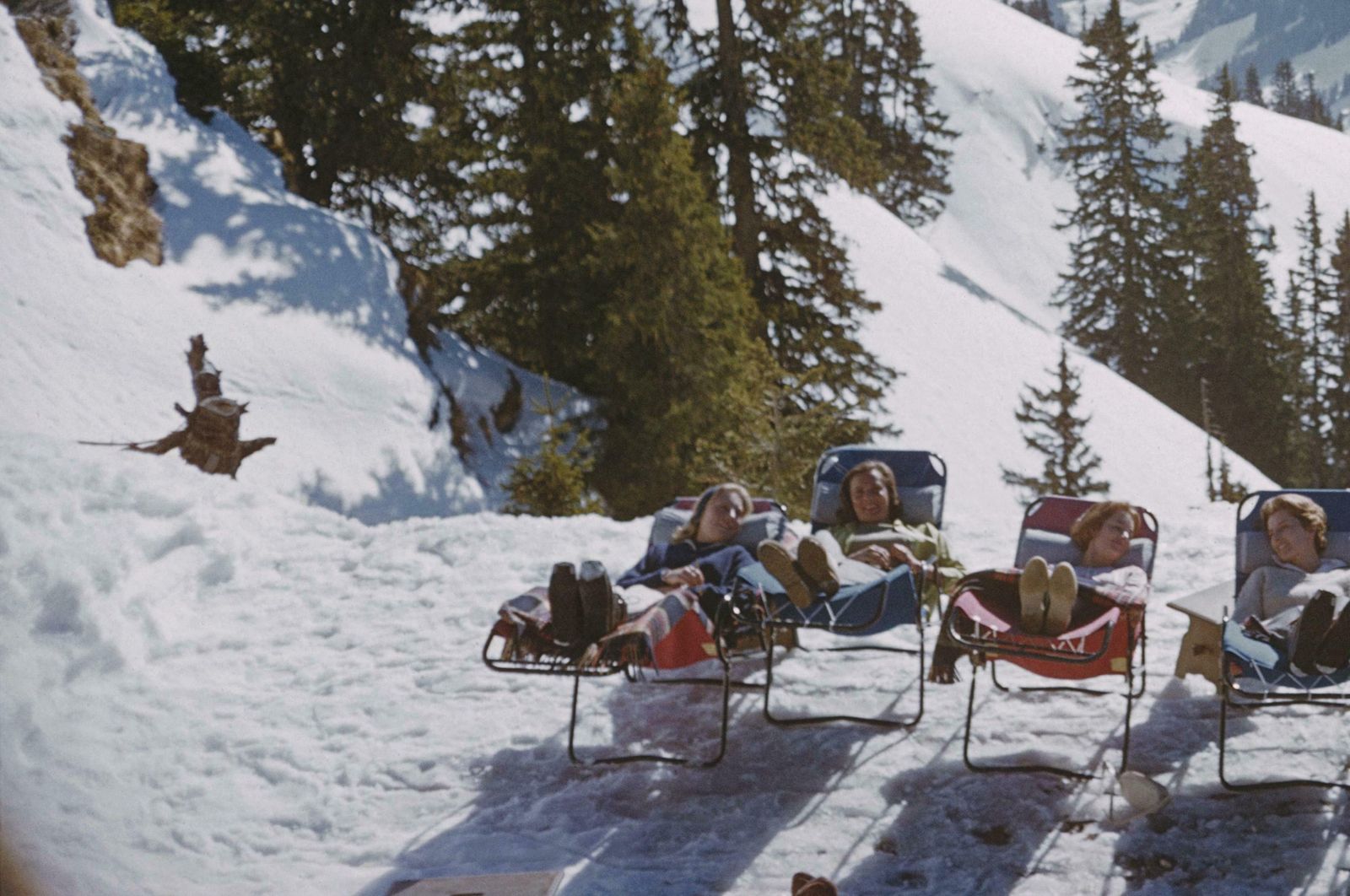 Lounging In Gstaad By Slim Aarons photo for sale