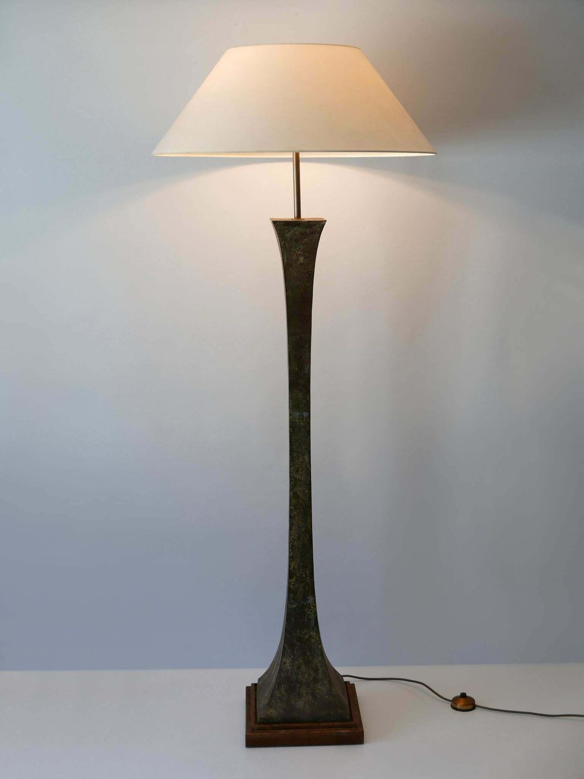 Verdigris Bronze Floor Lamp By Stewart Ross James For Hansen Lighting, 1960s photo Lighting