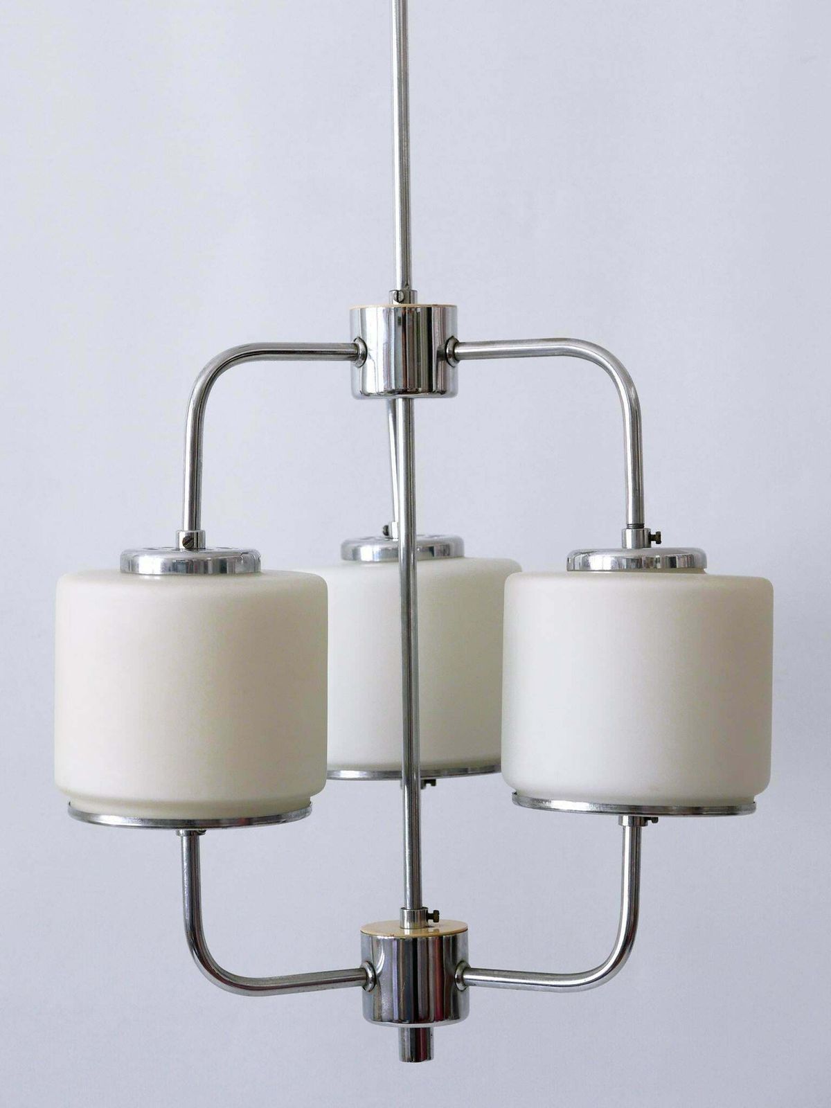 Rare And Elegant Art Deco Or Bauhaus Chandelier Or Pendant Lamp Germany 1930s photo 2904.0