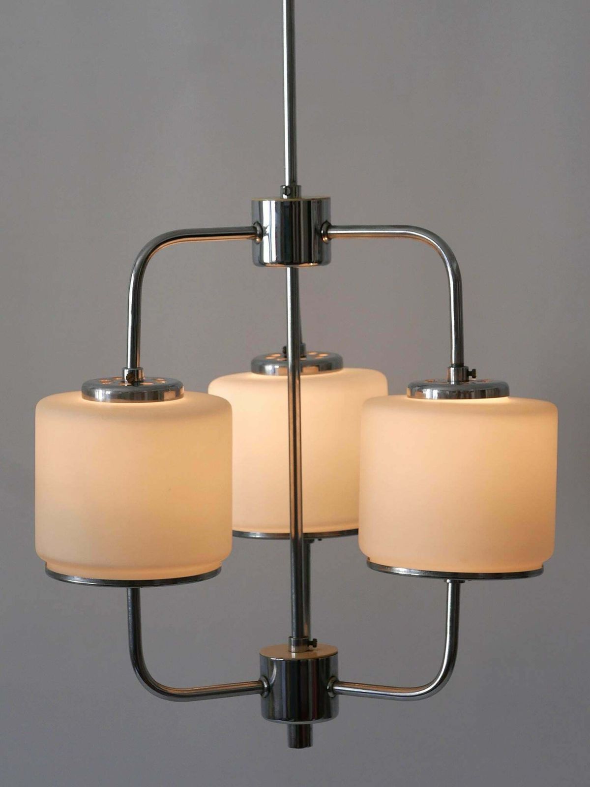 Rare And Elegant Art Deco Or Bauhaus Chandelier Or Pendant Lamp Germany 1930s photo buy
