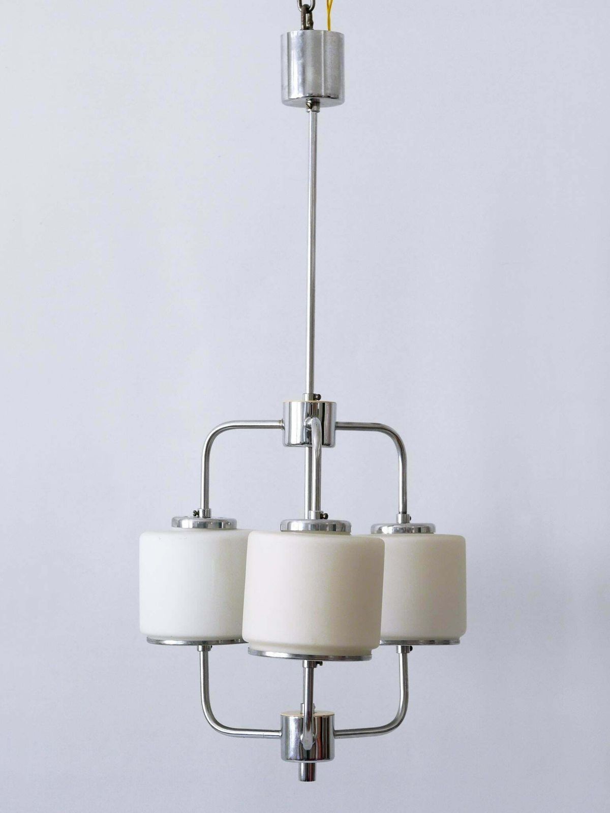 photo for sale Rare And Elegant Art Deco Or Bauhaus Chandelier Or Pendant Lamp Germany 1930s