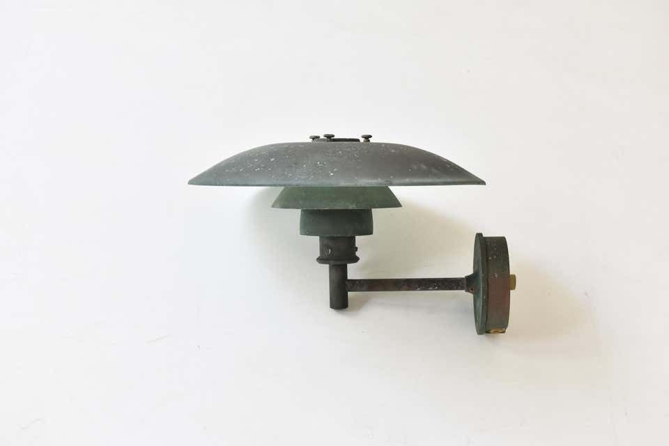 Set Ph 4.5 Copper Wall Lamps By Poul Henningsen For Louis Poulsen, Dk 1980s photo for sale