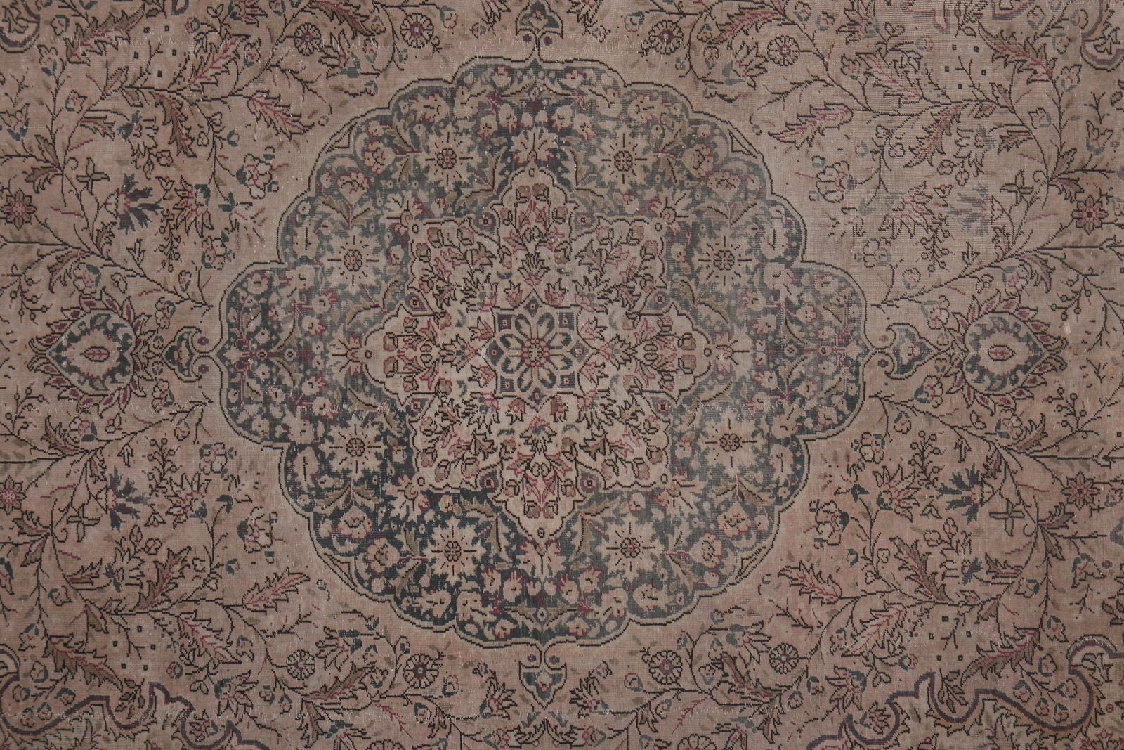 Vintage Turkish Sparta Carpet   Large Square Area Rug photo 1300.0