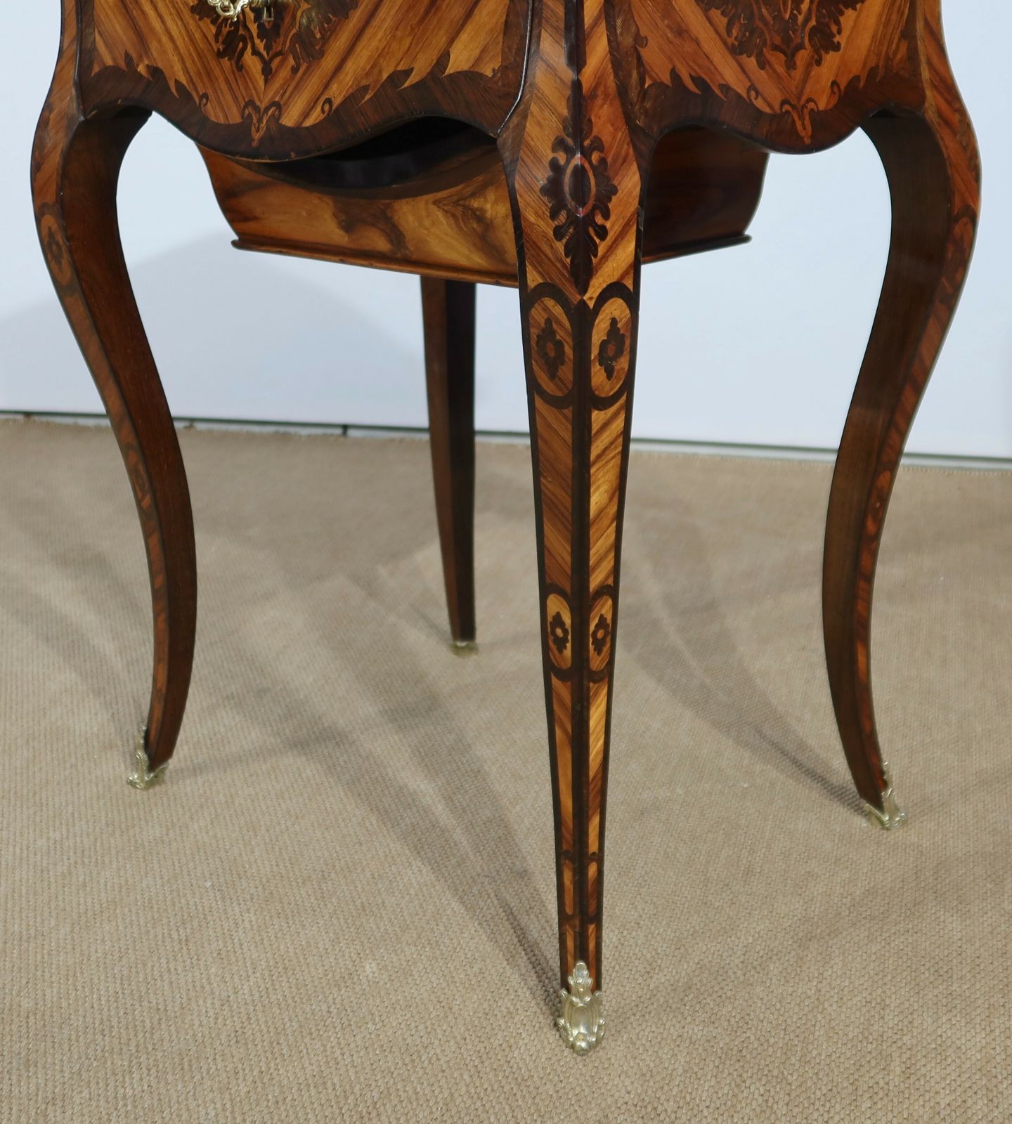 photo buy Exceptional Worker In Louis XV Marquetry, Napoleon III Period, 19th Century