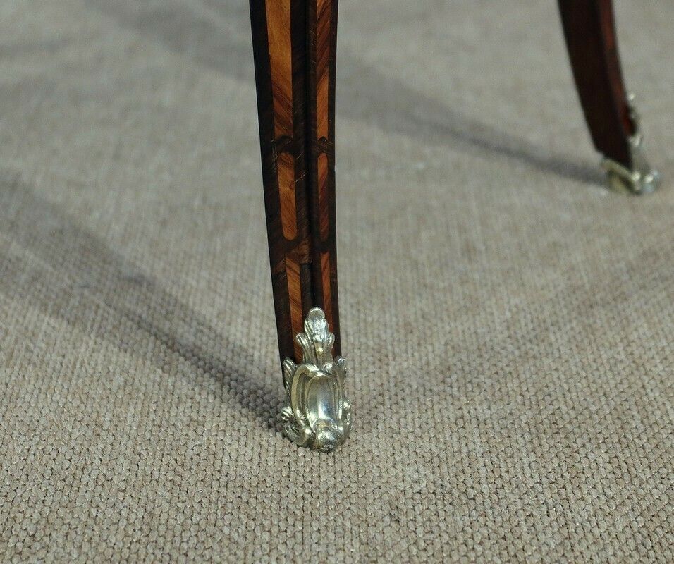 photo vintage Exceptional Worker In Louis XV Marquetry, Napoleon III Period, 19th Century
