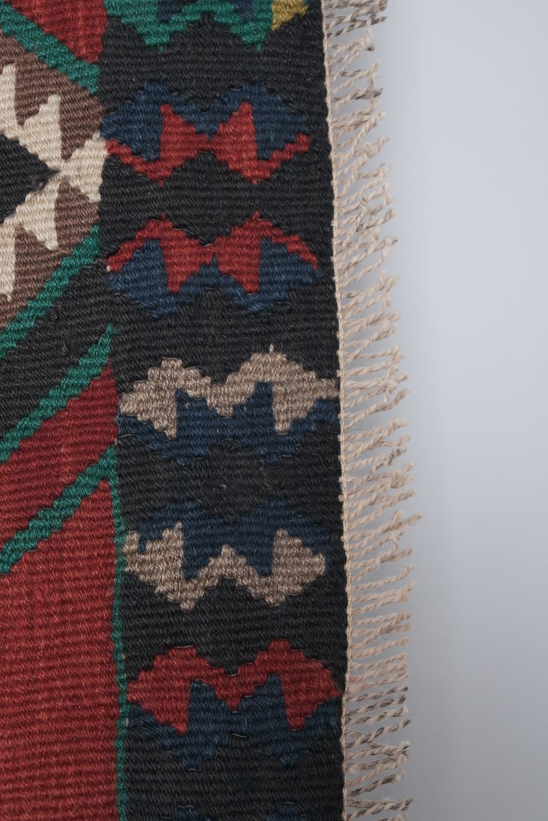 Mid 20th Century Decorative Long Vintage Kars Kilim Rug photo for sale
