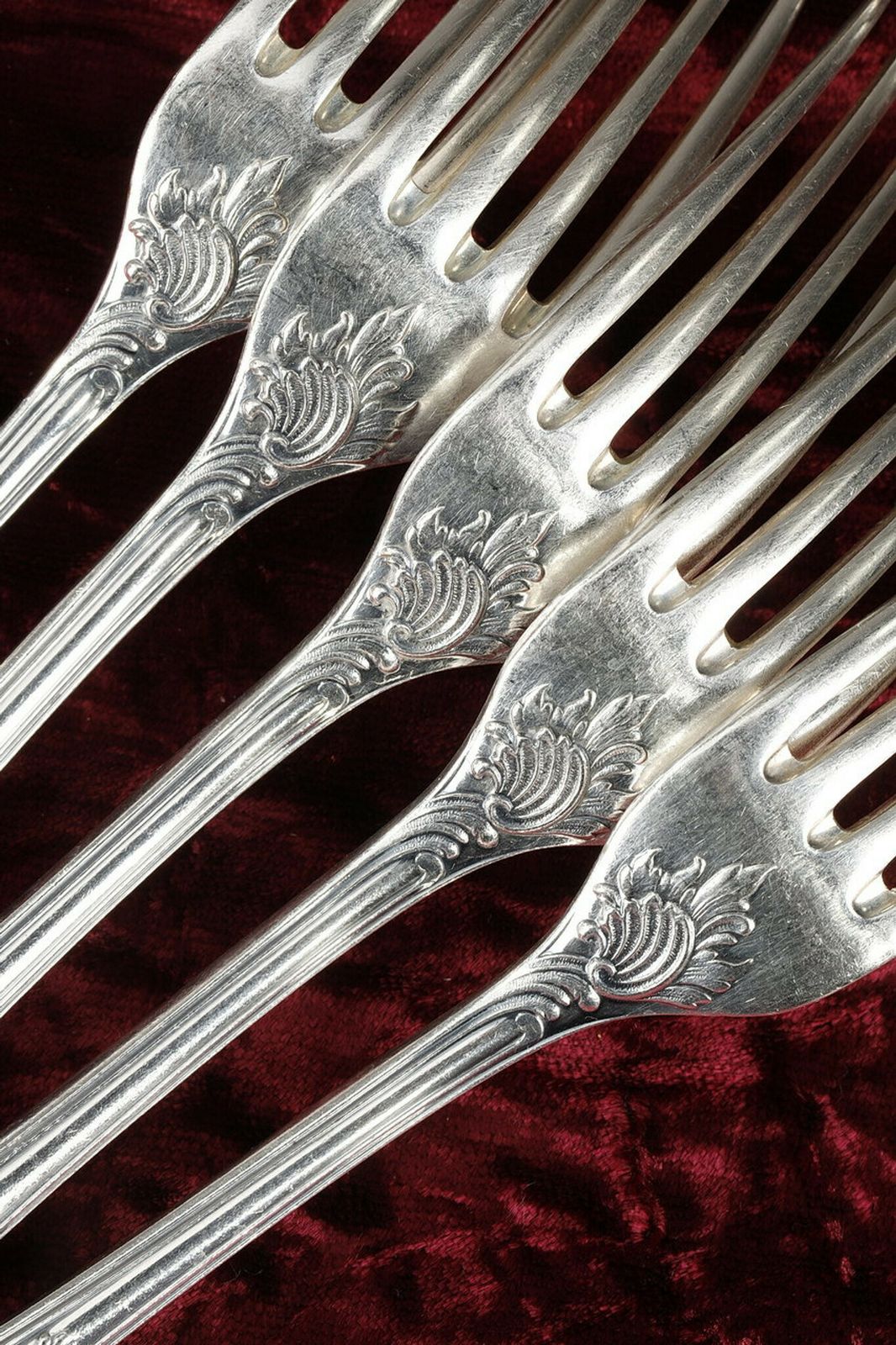 Christofle   Set Of 51 Louis XV Style Silver Plated Flatware photo furniture