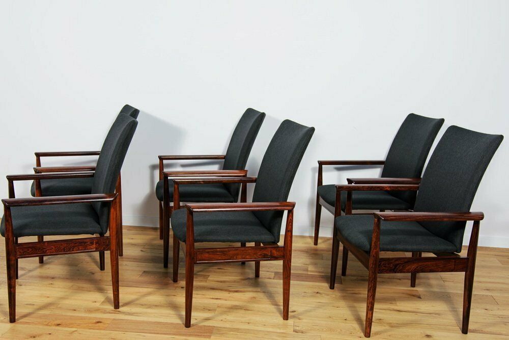 Model 209 Diplomat Armchairs By Finn Juhl For France & Son, 1960s, Set Of 6 photo Furniture