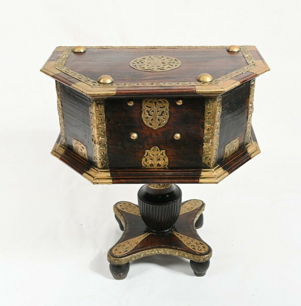 Indian Dowry Chest Cabinet Hindhu Antiques Brass photo furniture