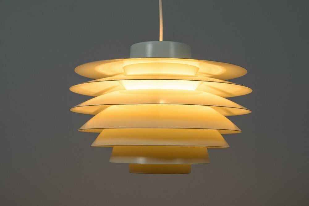 Mid Century Danish Verona Pendant Lamp By Svend Middelboe For Fog & Morup, 1970s photo Lighting