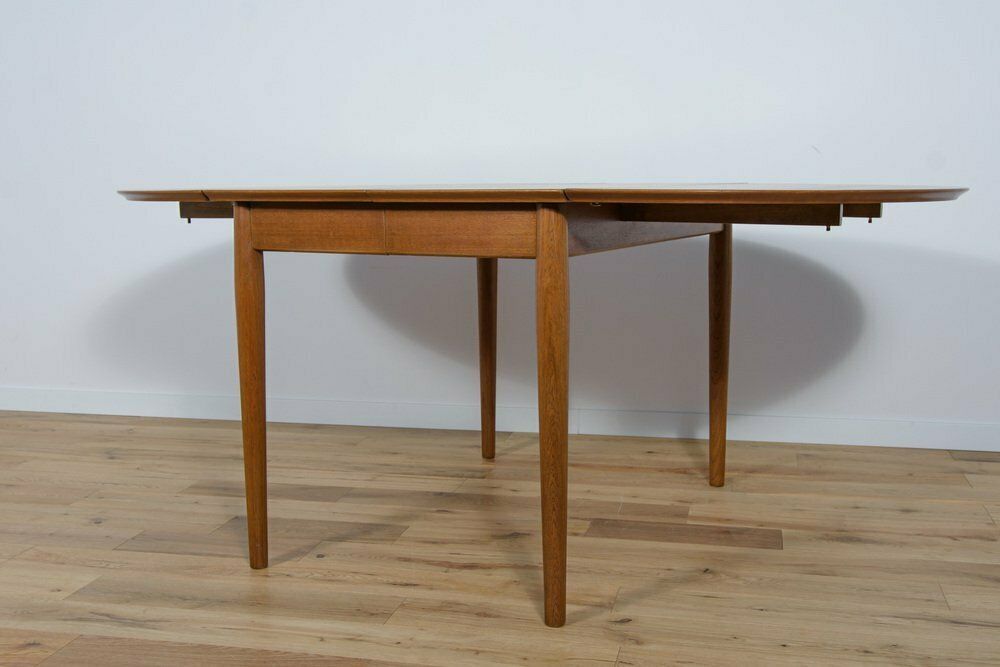 photo furniture Mid Century Danish Extendable Dining Table In Teak, 1960s