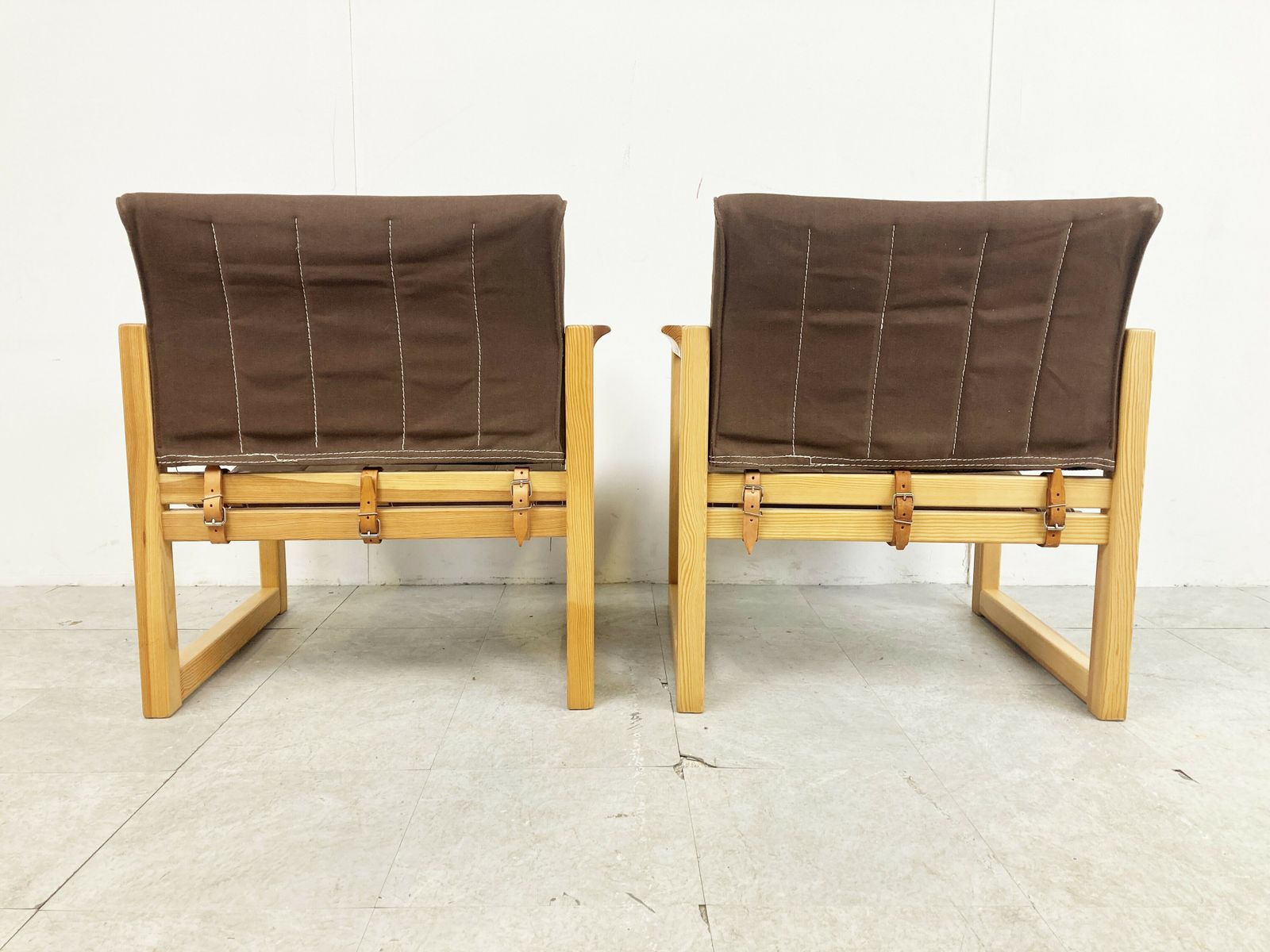 photo furniture Pair Of Diana Armchairs Designed By Karin Mobring For Ikea, 1980s