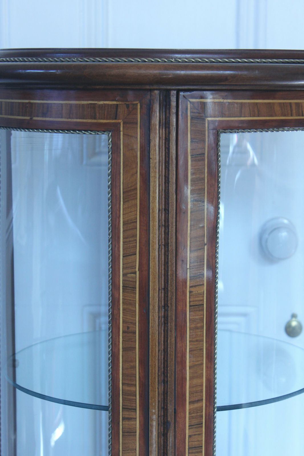 Furniture Late 19th Century Inlaid Vitrine/Bijouterie Cabinet photo